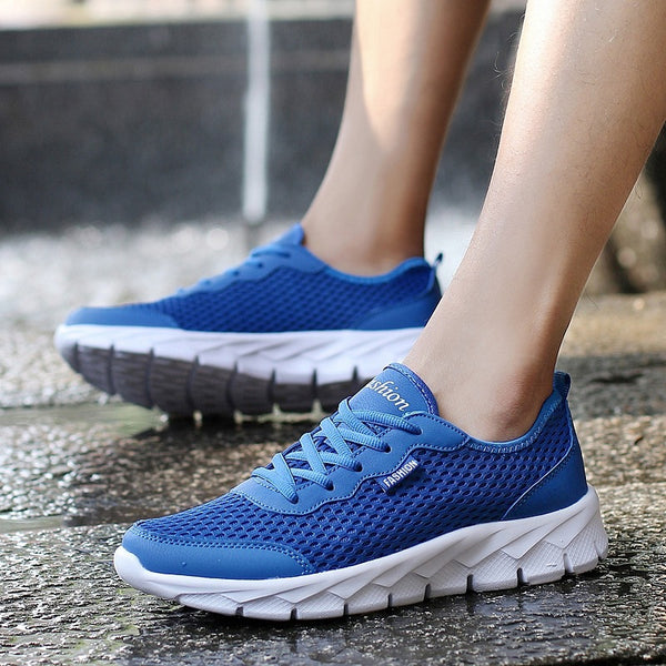 Hollow Large Size Single Net Casual Running Shoes
